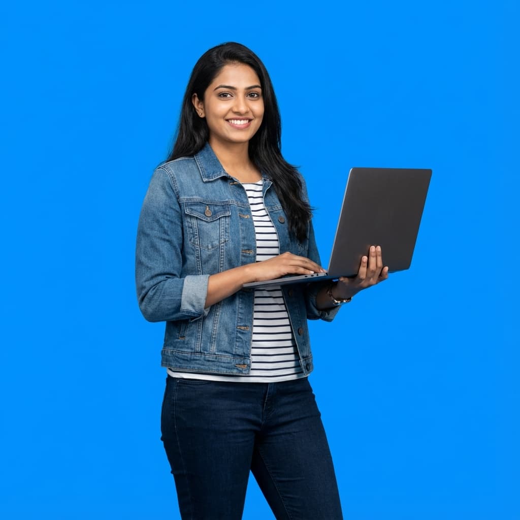 Happy South Indian Student